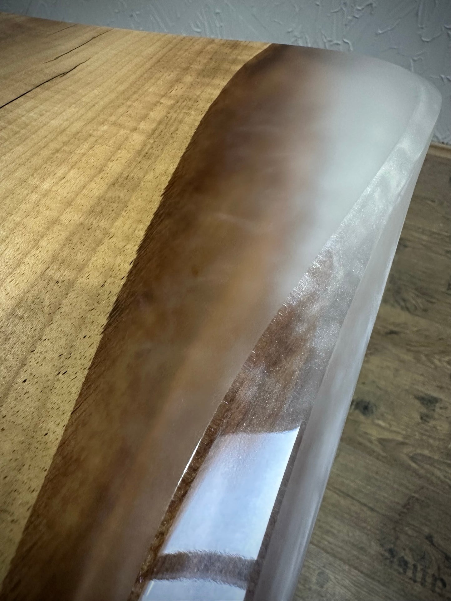 Handmade Walnut Live Edge Epoxy River Dining Table – Solid Wood Designer Table