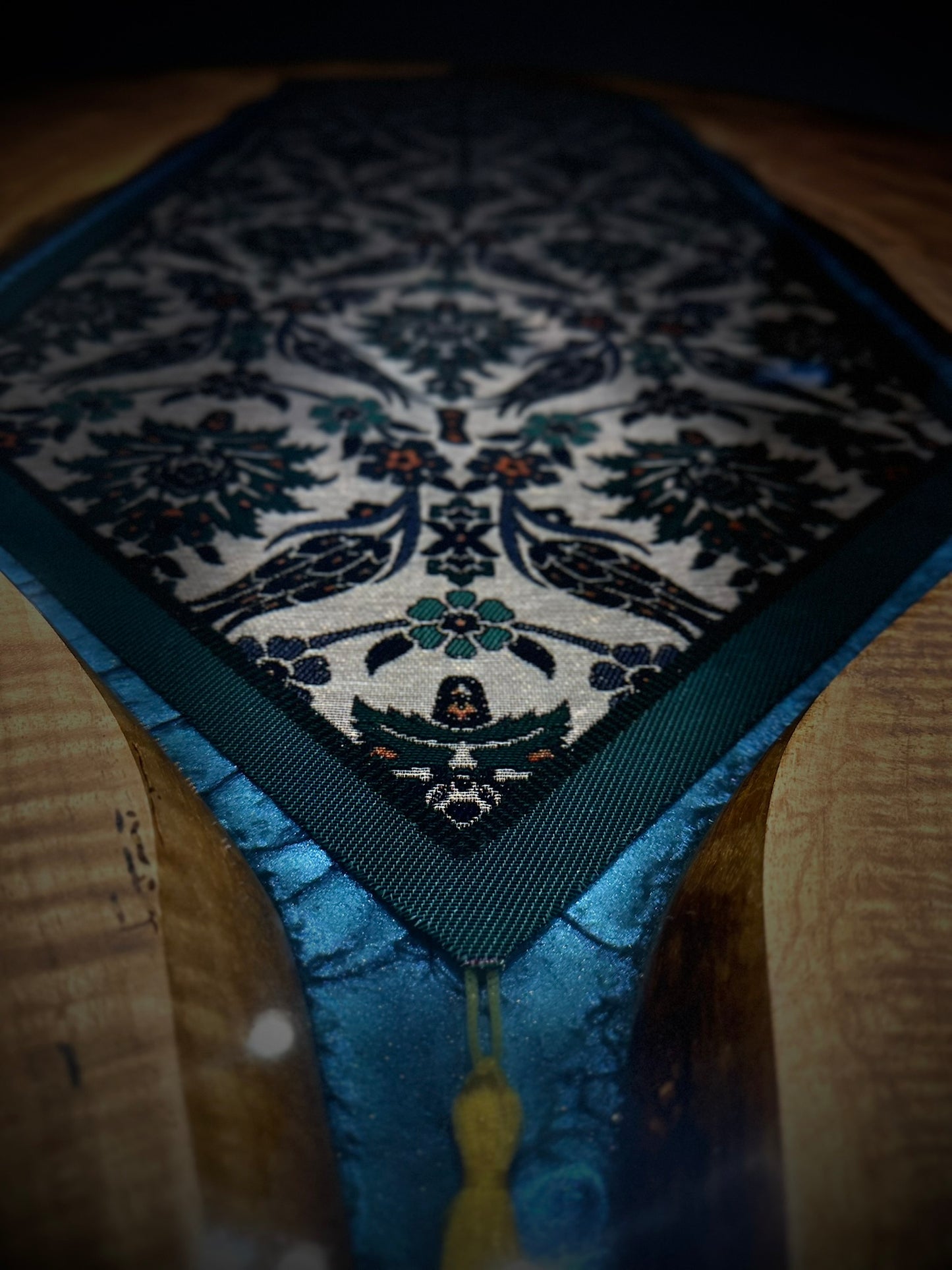 Custom Pattern Epoxy Table – Cultural Motif Edition